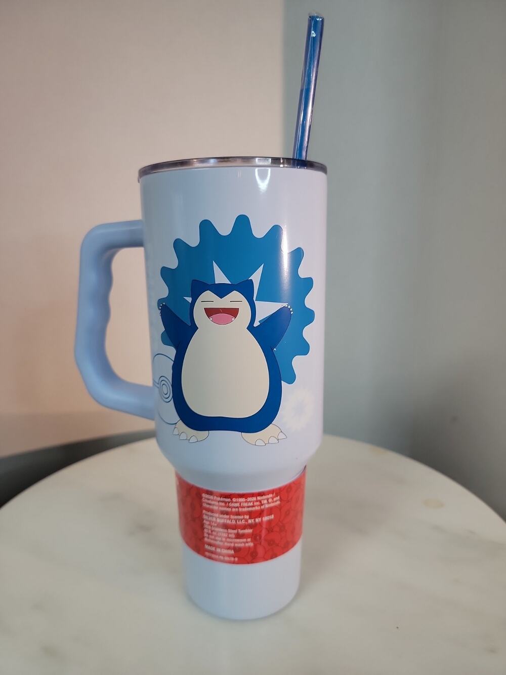 SILVER BUFFALO Pokemon Stainless Steel Travel Mug "Snorlax" (40 Oz) 2026